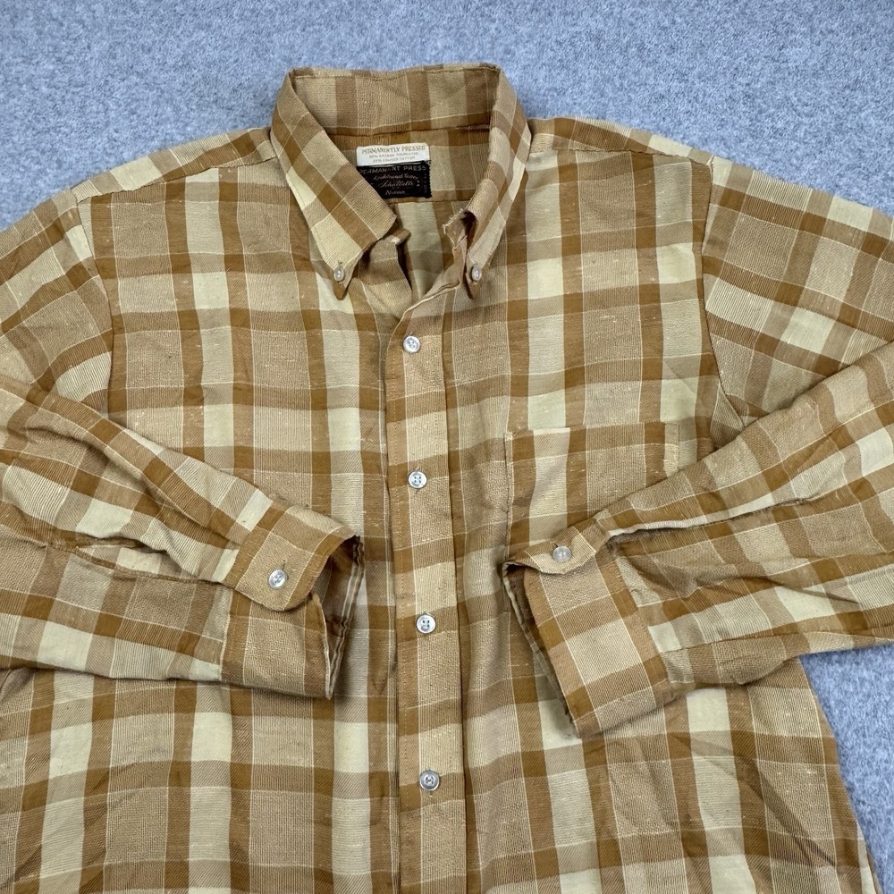 Vintage John Wells LTD. Alumni Shirt Men's‎ M Permanent Press Dacron Blend USA
